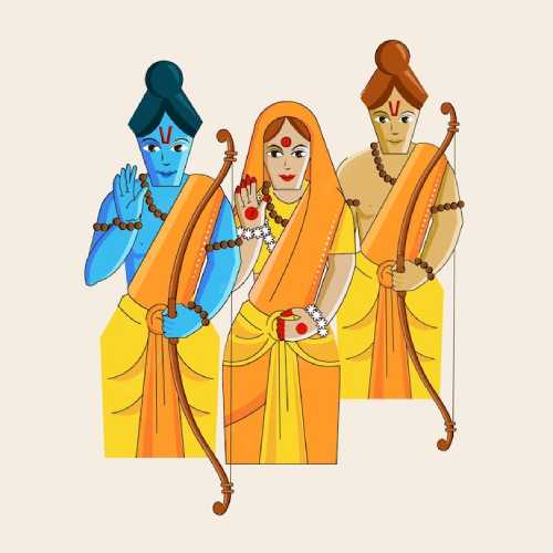 Lord Rama Sita Devi and Lakshmana