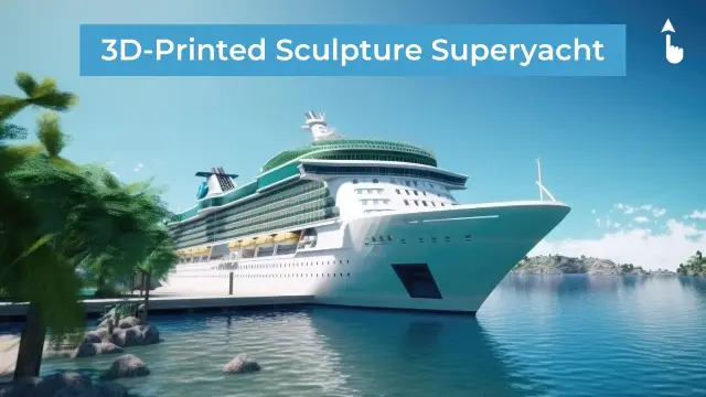 Is the future of sea travel represented by this 3D-printed sculpture superyacht? Is the future of sea travel represented by this 3D-printed sculpture superyacht