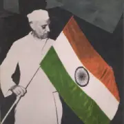 Prime Minister Jawaharlal Nehru raised the Indian National Flag
