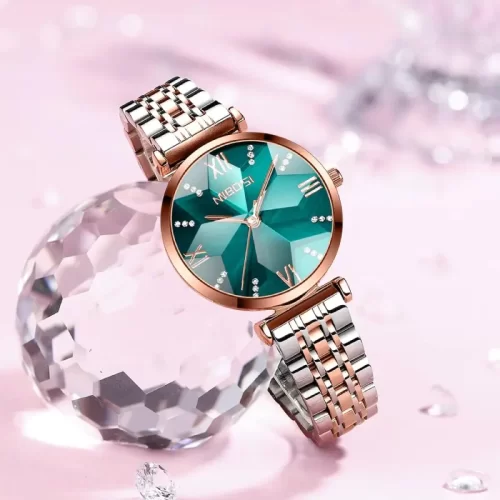 NIBOSI Analog Rose Gold Women's Watch | Touch Heights