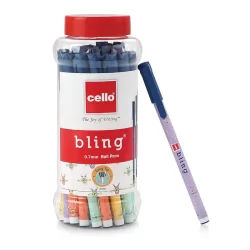 Cello Bling Pastel Blue Ball Pen