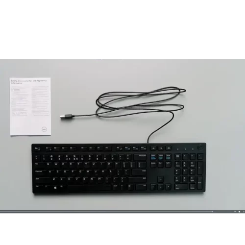 Black Multimedia Wired Keyboard with USB Interface