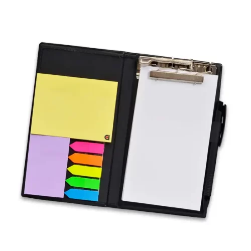 Notepad Memo Holder with Colorful Sticky Notes