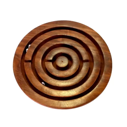 Wooden Labyrinth Board Game Ball in a Maze Puzzle Toys