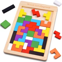 Wooden Russian Blocks Puzzles