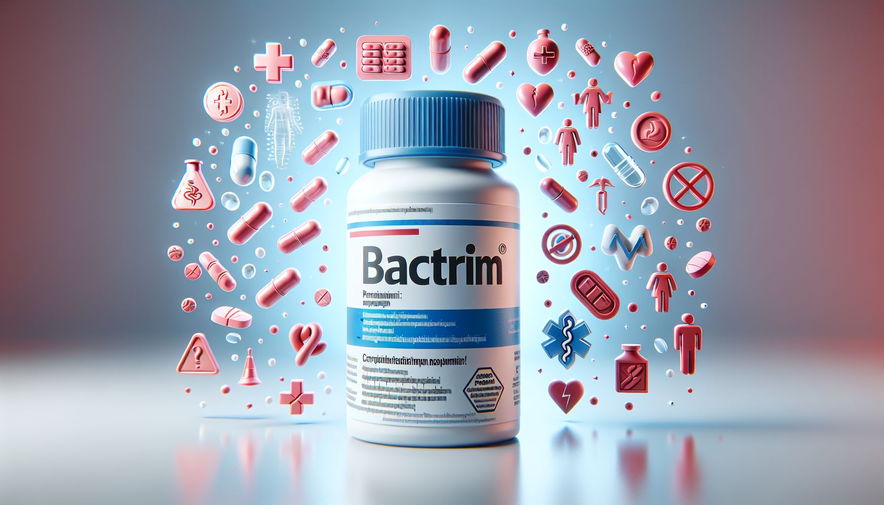 Image of Bactrim medication tablets