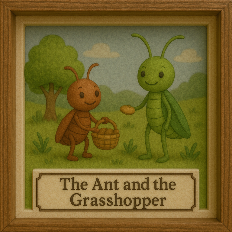 STORY: THE ANT AND THE GRASSHOPPER
