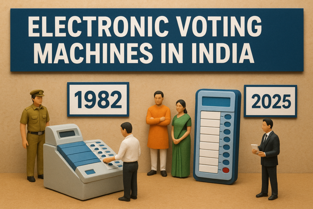 📩 Electronic Voting Machines (EVMs) in India: History, First Use ...