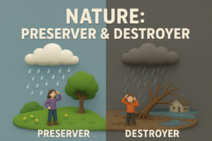 🌧️ Nature: A Preserver and a Destroyer – What the Punjab Rains Teach Us